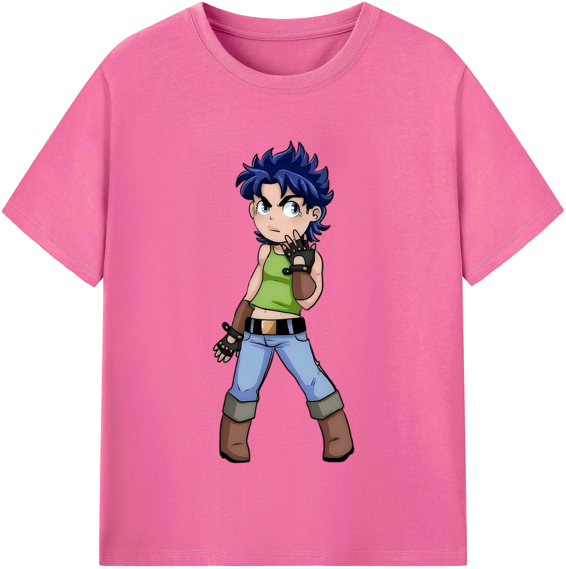 （画像用） ジョジョの奇妙な冒険 広瀨康一 JoJo's Bizarre Adventure Hirose Koichi レディースカジュアルプリントTシャツ（綿100％）